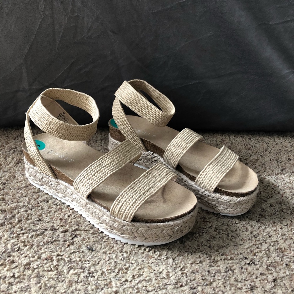 Platform espadrille sandals